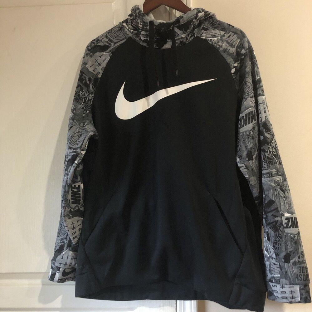 Mens XL Nike Hoodie Swoosh Camo Sleeves